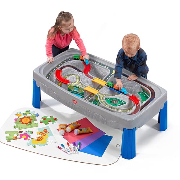 step2 deluxe canyon road play train table