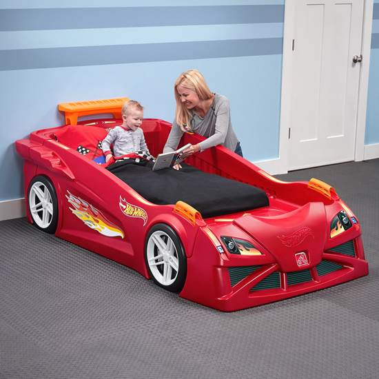 Toddler To Twin Race Car Bed, Hot Wheels Twin Bedding Set
